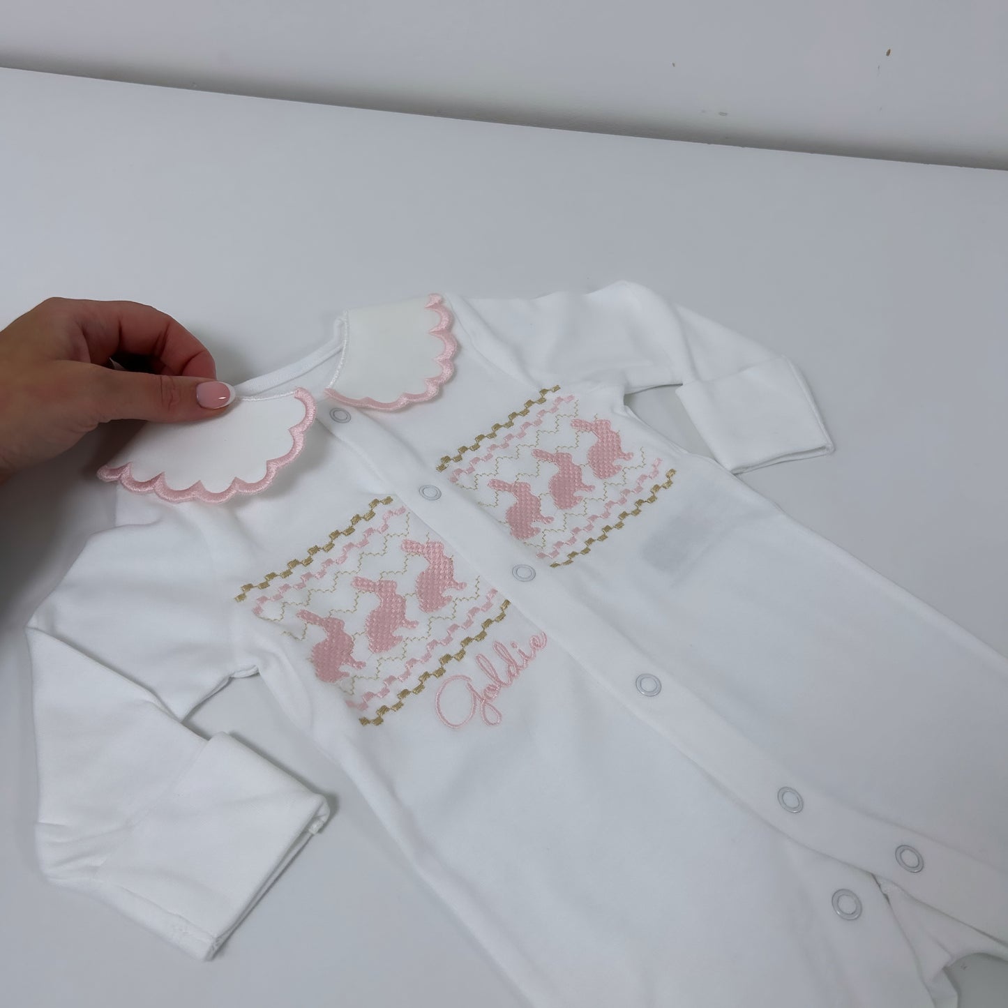 Smocked Easter Babygrow