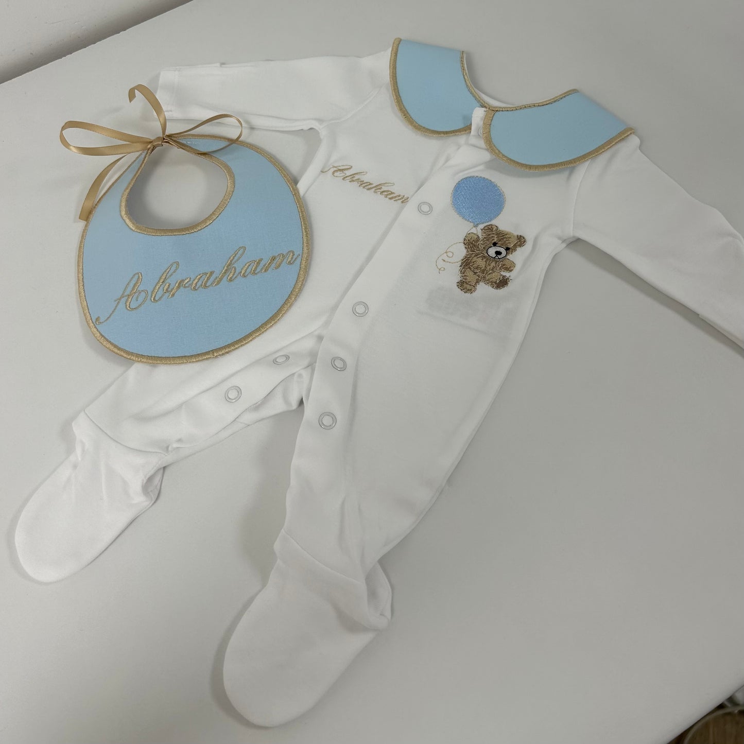 Teddy Balloon Baby Grow