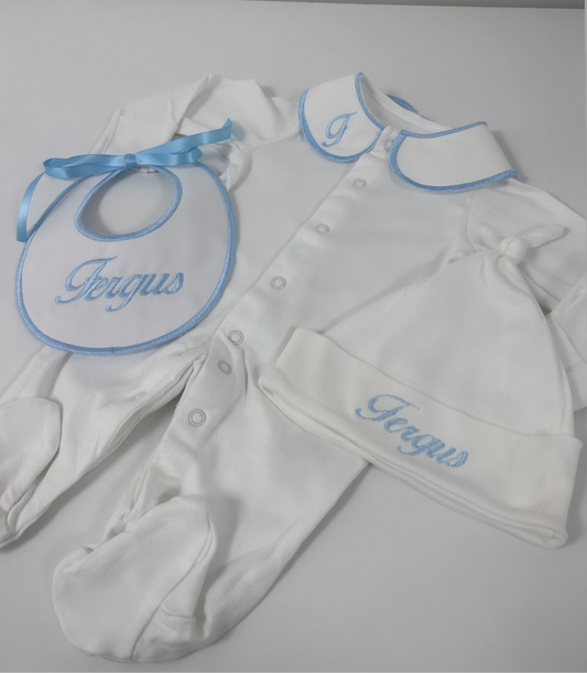 Initial Collar Babygrow